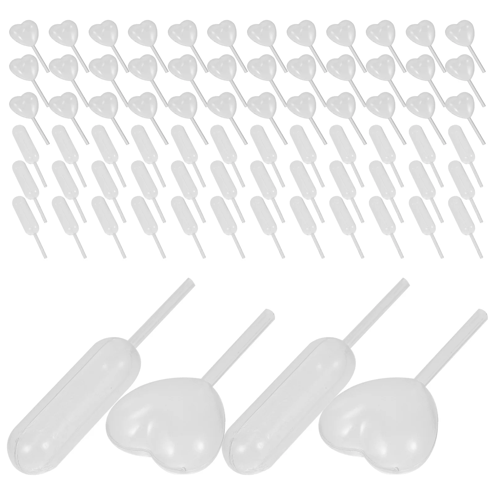 

100 Pcs Plastic Dropper Cupcake Infuser Tubes Party Cake Decoration Dessert Dropper Cake Pipettes Mini Flavor Injector