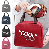 insulated lunch bag tote thermal food bag women kids lunch box picnic supplies cooler bags durable refrigerated bento pouch