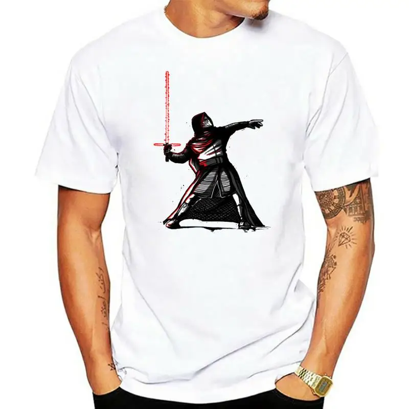 

Новинка, Мужская футболка с коротким рукавом, футболка с принтом Бэнкси Вейдера, светового меча, тролера, искусства, Великолепный Рисунок, ф...