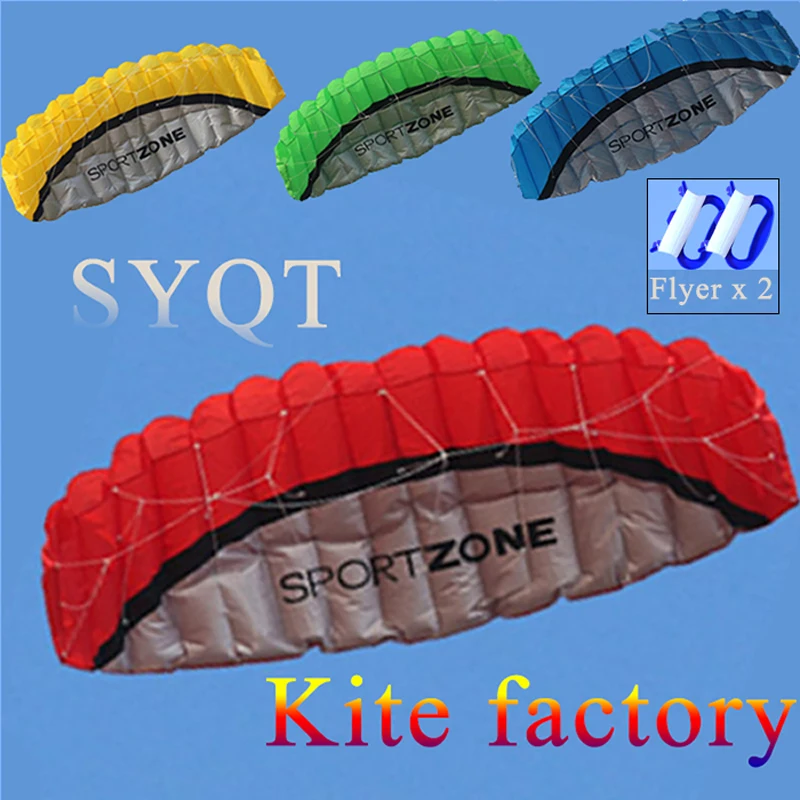 

2.5m Dual Line Stunt Power Kite Soft Kite Parafoil Kite Surf Flying Outdoor Fun Sports Kites For Adults