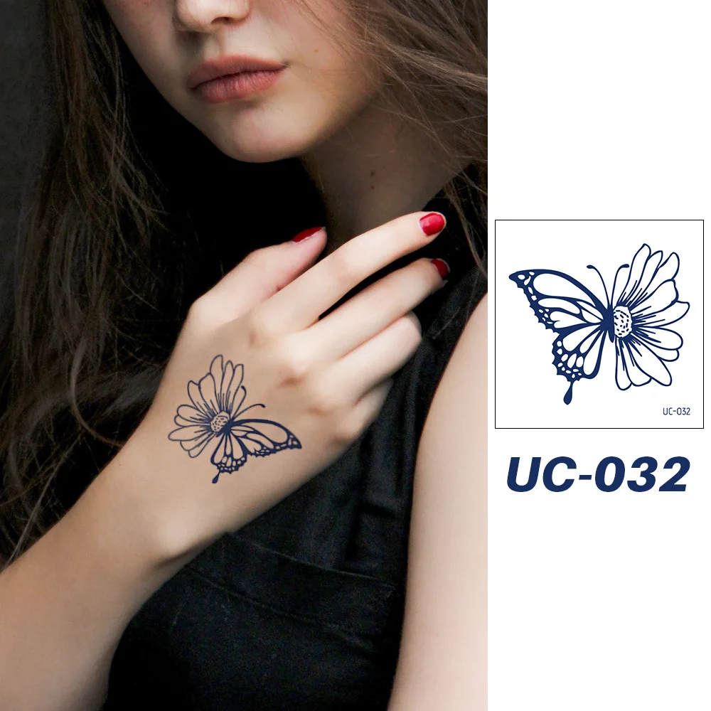 

Herbal Tattoo Patch Herbal Semi Permanent Men's And Women's Fashion Small Fresh Temporary Tattoos Sticker Size:60 * 60mm