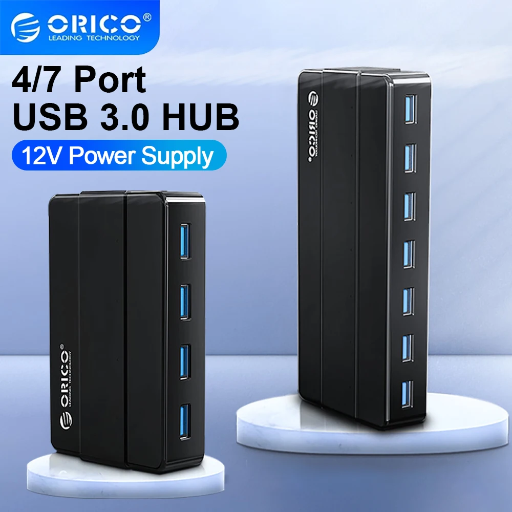 USB-разветвитель ORICO на 4/7 портов с высокоскоростной передачей USB 3 0