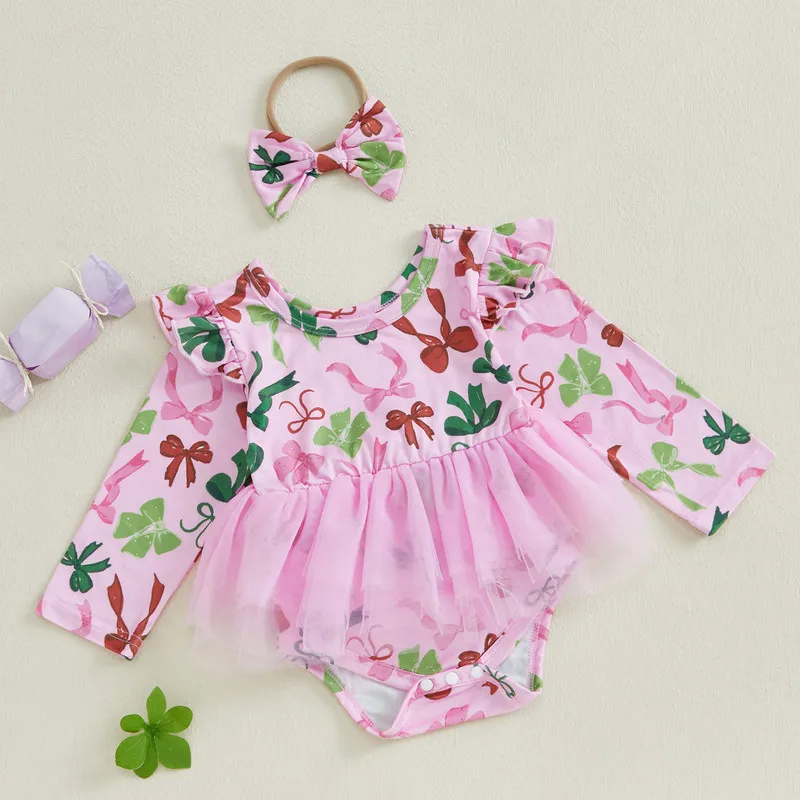 Боди для маленьких девочек от 3 до 24 месяцев весенне-осенняя одежда комбинезон с