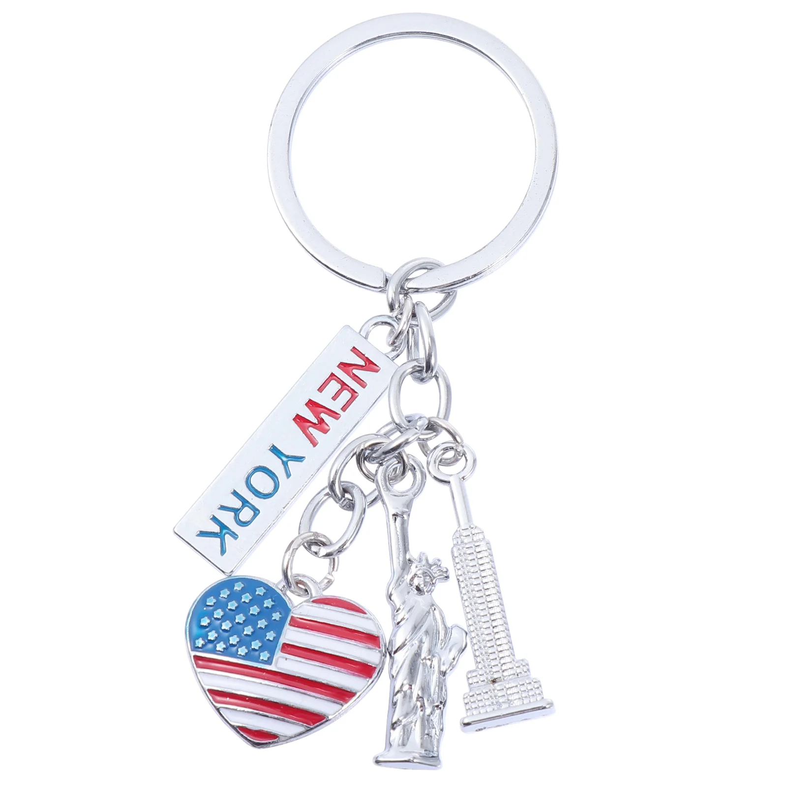 

1pc American Flag Keychains USA Keychain Bag Charms Souvenir Gifts Patriotic Accessories