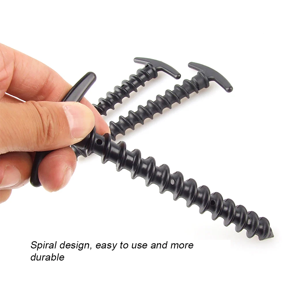 

Pack of 10 Tent Stakes Pin Ground Nail Backpacking Awning Pegs Windproof