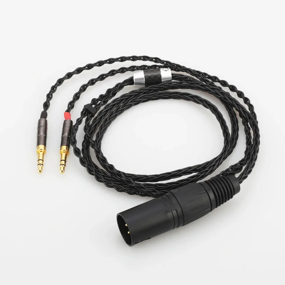 Фото Audiocrast HC010 2x3,5 мм HIFI 4-контактный XLR мужской балансный кабель для обновления наушников для Sundara Aventho focal elegia t1 t5p D7200 D №5