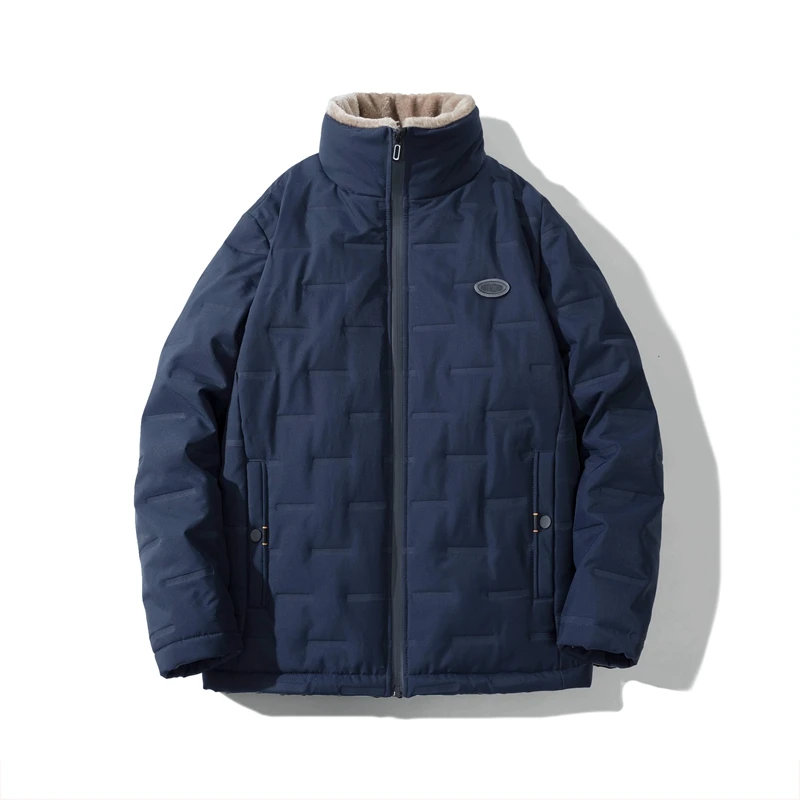 

Smart Casual Thick Fleece Parkas Jacket Men High Quality Wool Liner Coat Male 2023 Winter Fashion Classic Winter Fleece Parkas