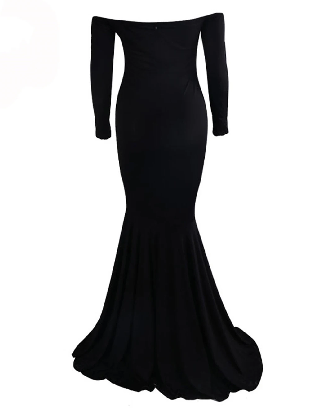 Strapless Black Elegant Evening Gowns Off Shoulder Backless Sexy Long Party Dresses Long Sleeve Red Mermaid Dress Vestidos