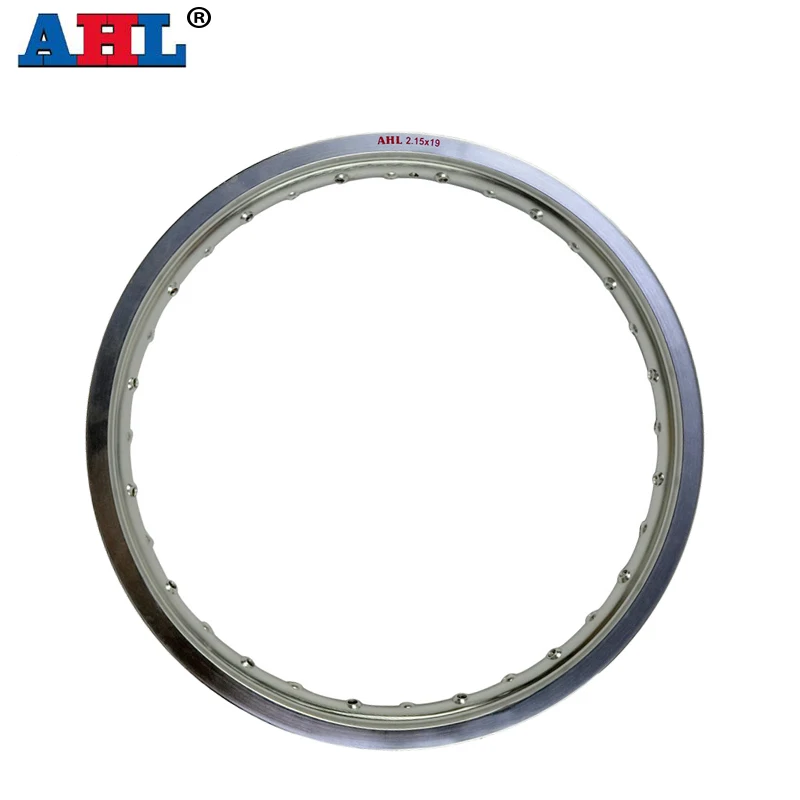 

Черные Серебряные стальные диски для мотоциклов, обод 2,15x19 2,15 19 дюймов * 19 32 / 36 спиц, отверстия высокой прочности
