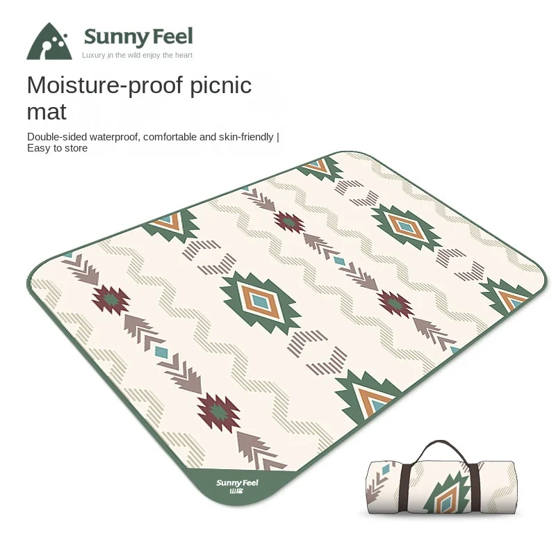 Outdoor Camping Picnic Mat Thickened Ultrasonic Waterproof Mat Wild Camp Sleeping Mat Floor Mat