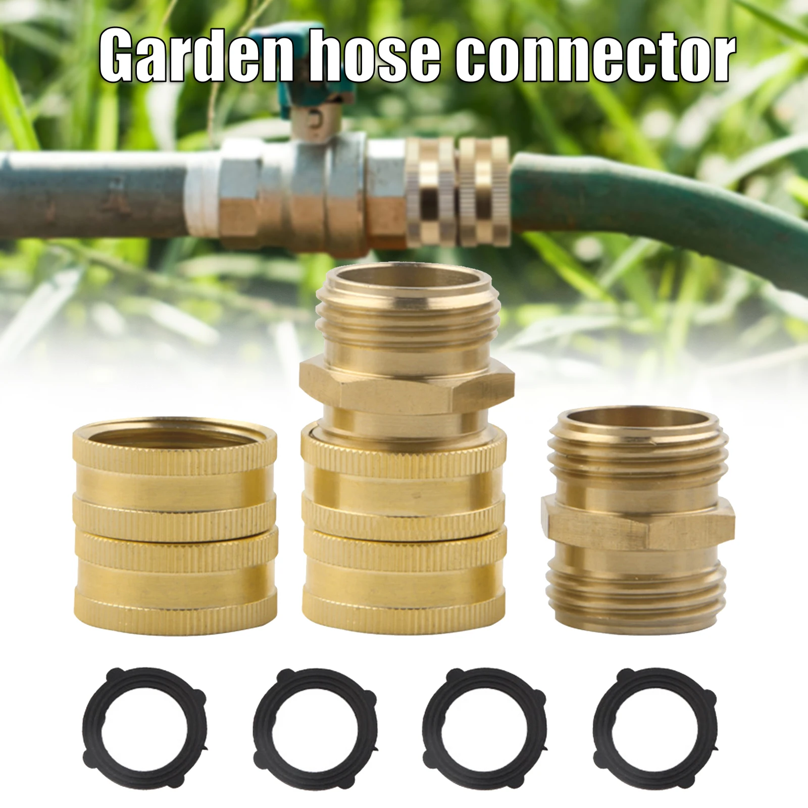 

Brass Garden Quick Connector Copper Thread Mental Joint Irrigation Hose Fittings Watering Tube Accessories Pipe Adaptor