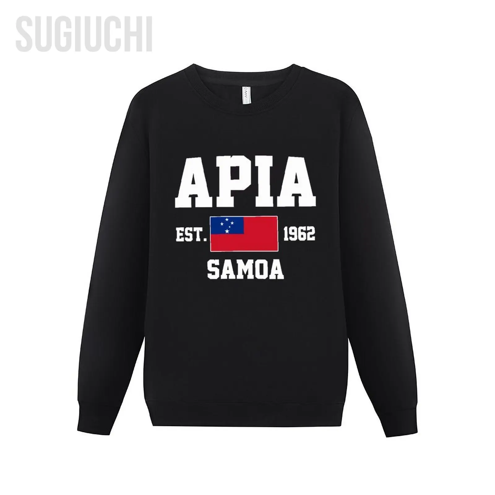

Men Women Hoodies Samoa EST.1962 Apia Capital Hoodie Pullover Sweatshirts O-Neck Hip Hop Style Cotton Unisex