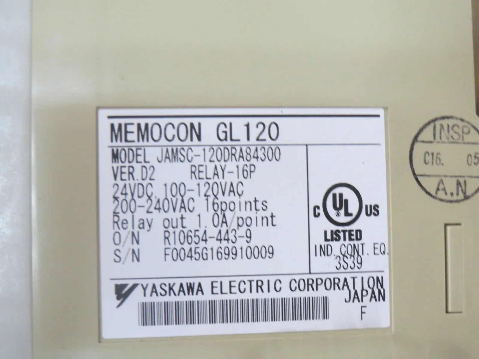 JAMSC-120DRA84300 PLC релейный модуль