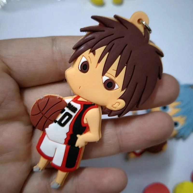 Симпатичные Брелки из ПВХ в стиле Аниме Kuroko No Basket фигурка Tetsuya Kagami Taiga кисэ рёта Bag