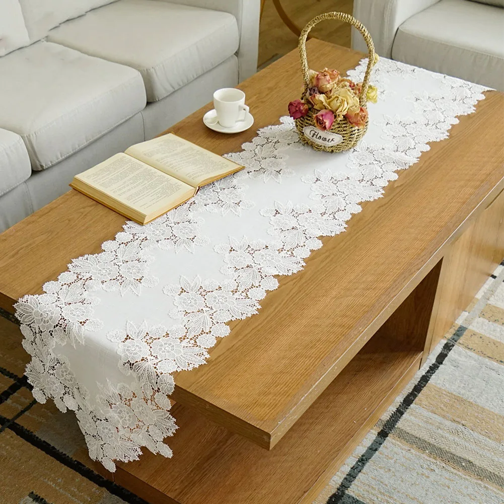 

Скатерть для гостиной, вечеривечерние, пыленепроницаемое покрытие, Европейский сельский столовый домашний декор для мероприятий, кружевно...