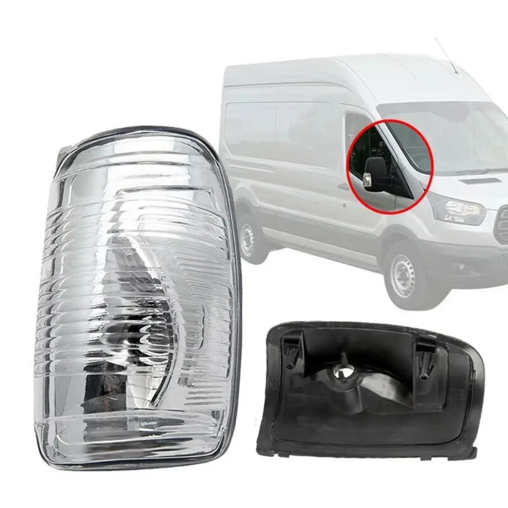 Фото Для Ford Transit MK8 2014-2022: Прозрачная крышка/корпус указателя поворота для бокового зеркала заднего вида №1