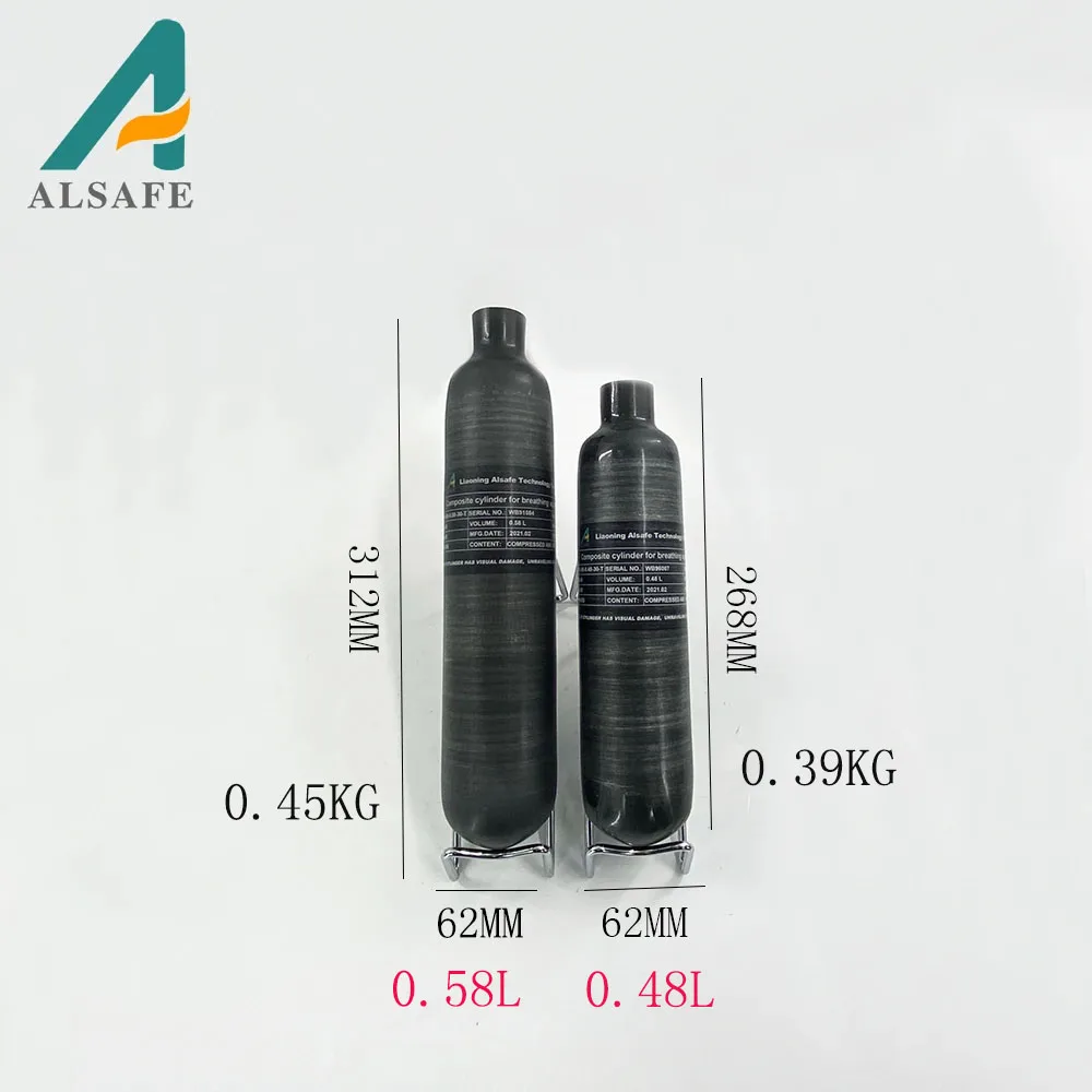 

Цилиндр Alsafe 0.58L 580cc из углеродного волокна 300 бар