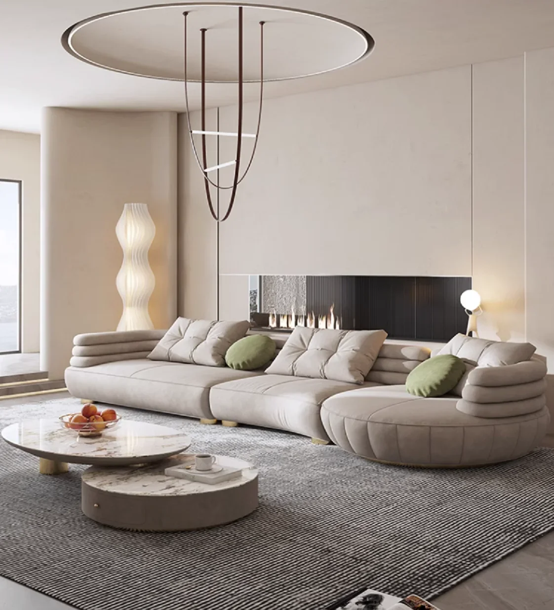 Итальянский диван светлый роскошный размер бытовой тканевый без статей