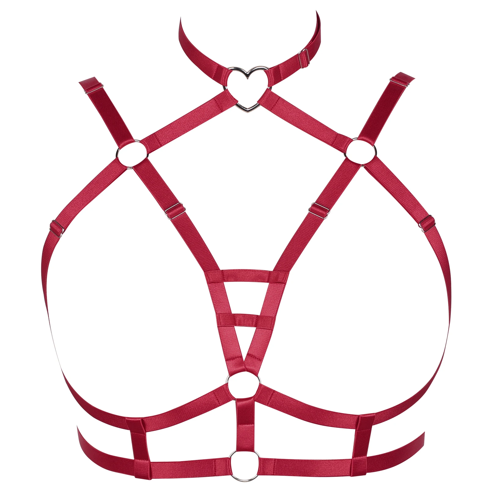 

Женский бюстгальтер с подвязками в готическом стиле