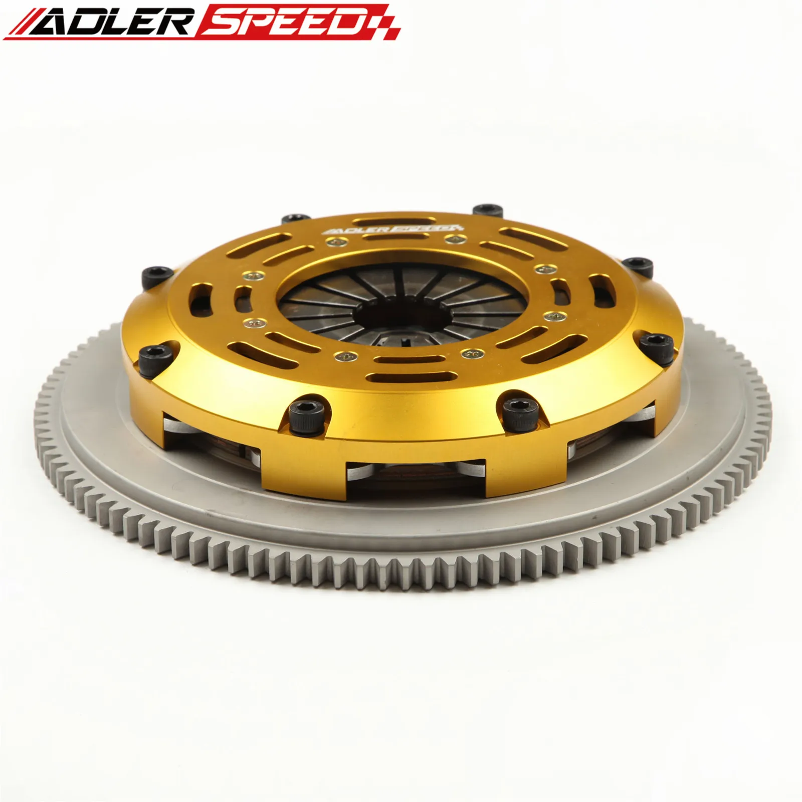 ADLERSPEED RACING ОДНОГО DISC CLUTCH + МАХОВИНКА ДЛЯ 1989-92 Mitsubishi Eclipse GS-T 2.0L FWD 6-болтовый