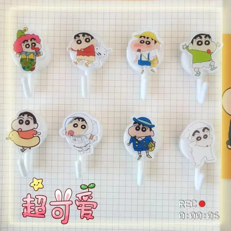 

Crayon Shin-Chan, мультяшный креативный настенный крючок, подвесное украшение для одежды, кавайная аниме игрушка для девочек, подарки на день рождения