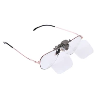 durable clip on magnifying glass 2x head mounted glasses sturdy lightweight hands free magnifier for cross stitch sewing