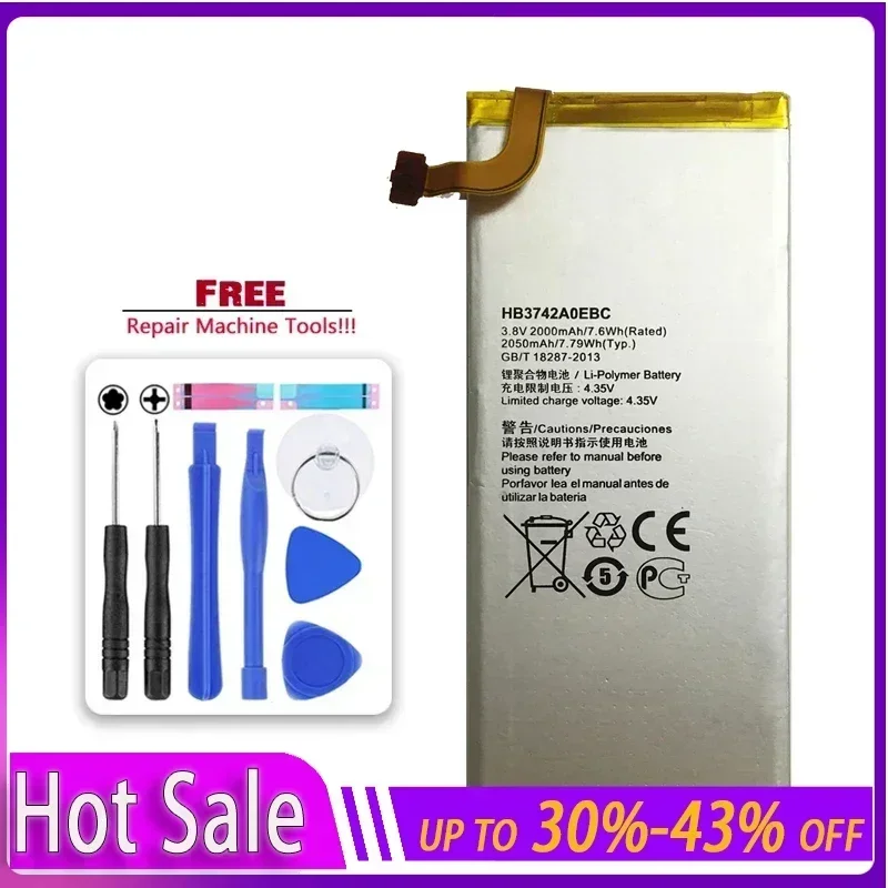 Аккумулятор мобильного телефона для Huawei Ascend P6 P6-U06 P6-c00 P6-T00/G6 G620 G621 G620s G630 2050 мАч