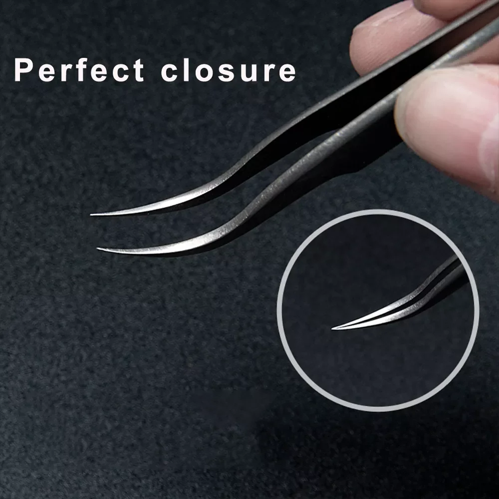 

2023NEW Stainless Steel Tweezers High Precision set Eyelash Extension 3d Eyelashes Extensions Vetus Tweezer Tools Pincet