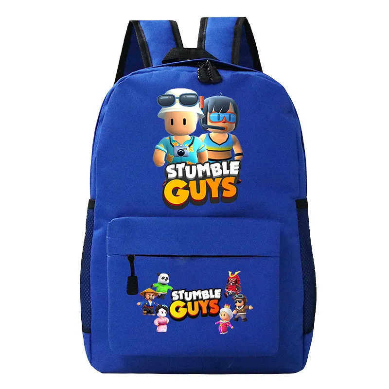 

Stumble Guys Schoolbag Fashion Trendy Student Backpack Kawaii Casual Travel Breathable Backpack Cute Wearable Schoolbag Game