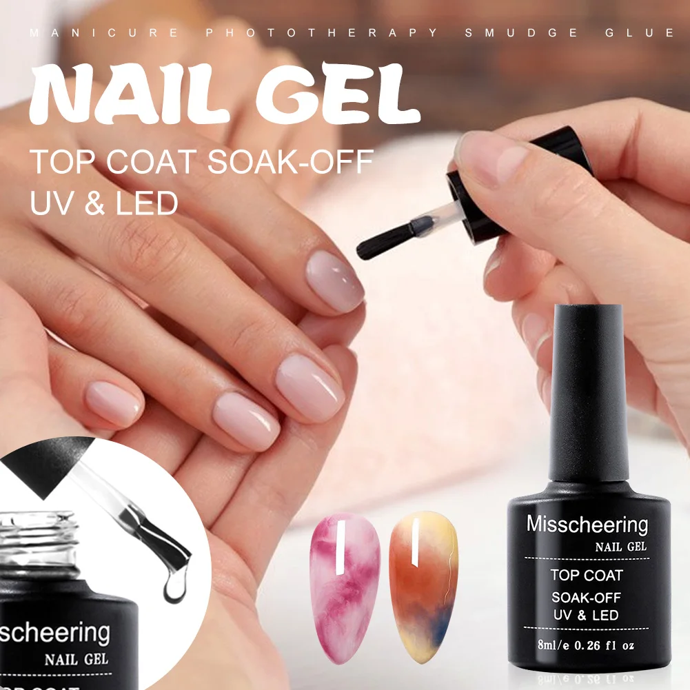 

8ml Nail Blooming Gel UV LED Soak-off Nail Polish Top Coat Marble Nail Polish Gel DIY Watercolor Ink Nail Art Designs 2022 New