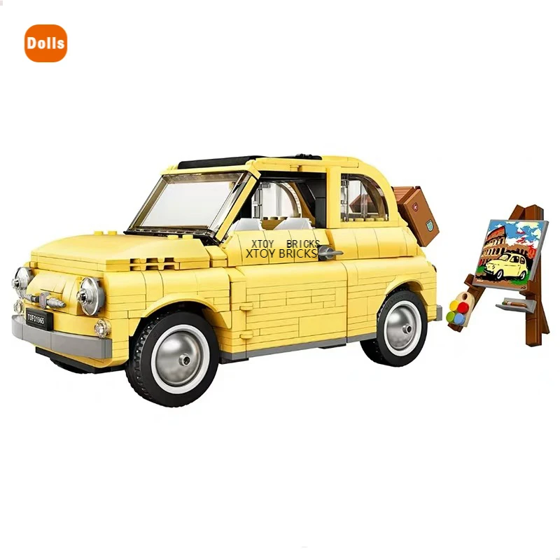 

Новинка 2021, строительные блоки для Fiat Nuova 500, эксперт-создатель, городская модель автомобиля, совместимые блоки 10271, игрушки «сделай сам» для ...