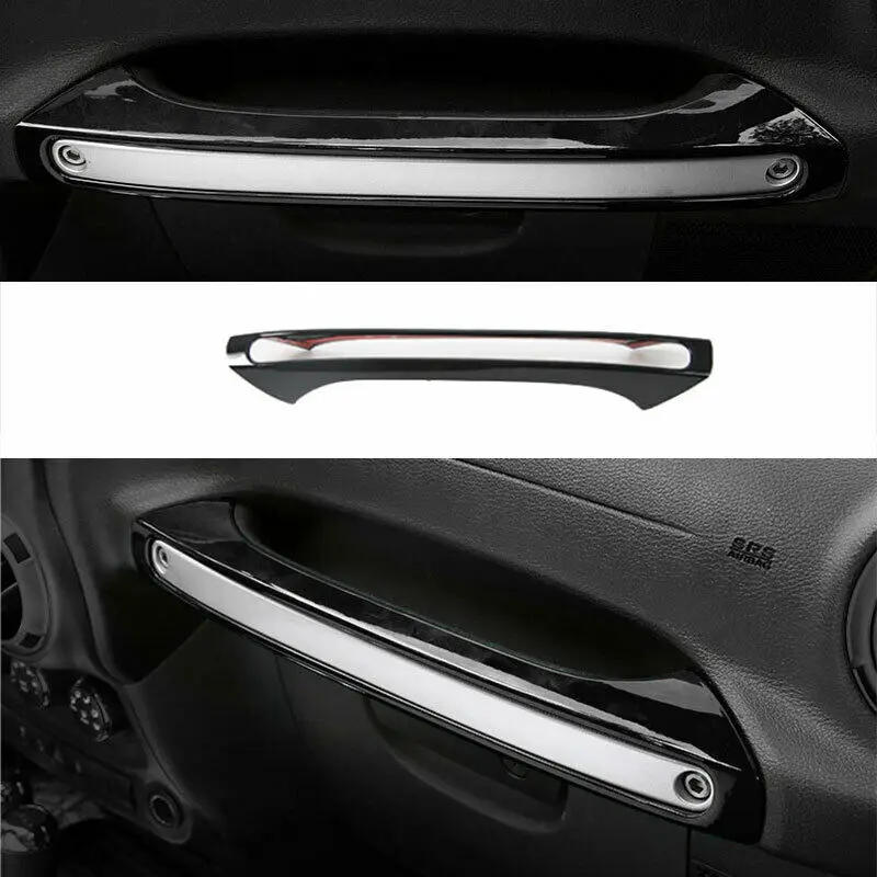 

For Jeep Wrangler JK 2011-2017 ABS Black Dashboard Co-pilot Handle Cover Trim