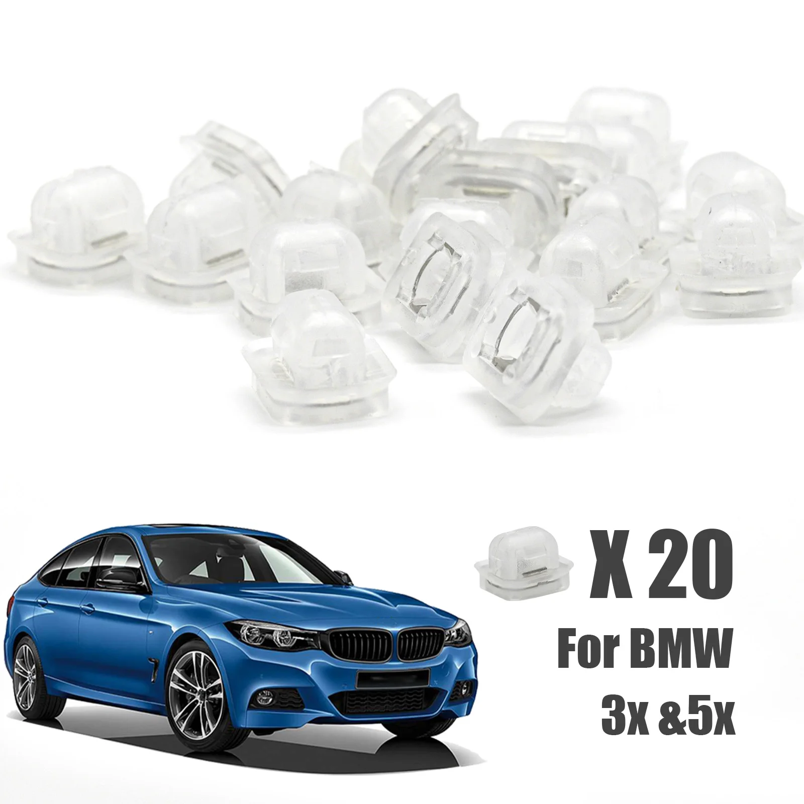 

20 шт., крепежные зажимы для внутренней отделки BMW E46 E90 E91 E92 E93 X5 E53 07149158194