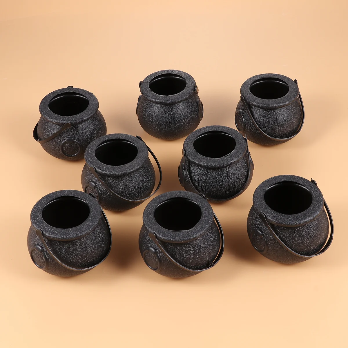 

Candy Bucket Witch Jardecor Props Storage Kettle Creative Pot Holder Treat Mini Cauldrons Black Buckets Bag