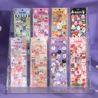 16pcspack kawaii cartoon rabbit cat game series decorative stickers idol card album scrapbooking sticker stationery suppliers