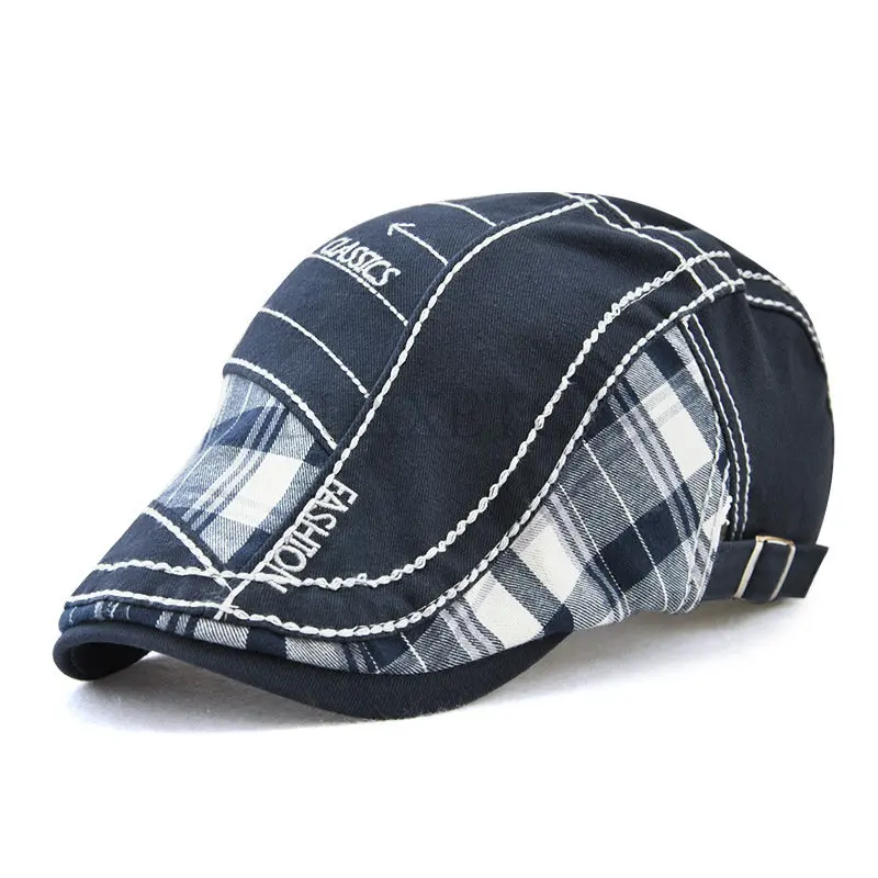 

100% Cotton Duck Bill Hat Men Beret Sun Visor Hat Women Spring and Summer Car News Children Cap Vintage Adjustable Casual Cap
