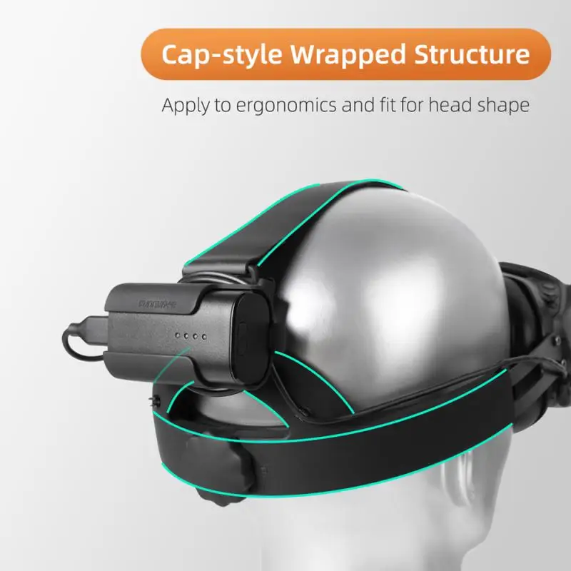 

Black Goggles Headwear Breathable For Dji Fpv Flight Glasses V2 Replacement Strap Adjustable Decompression Uav Accessories