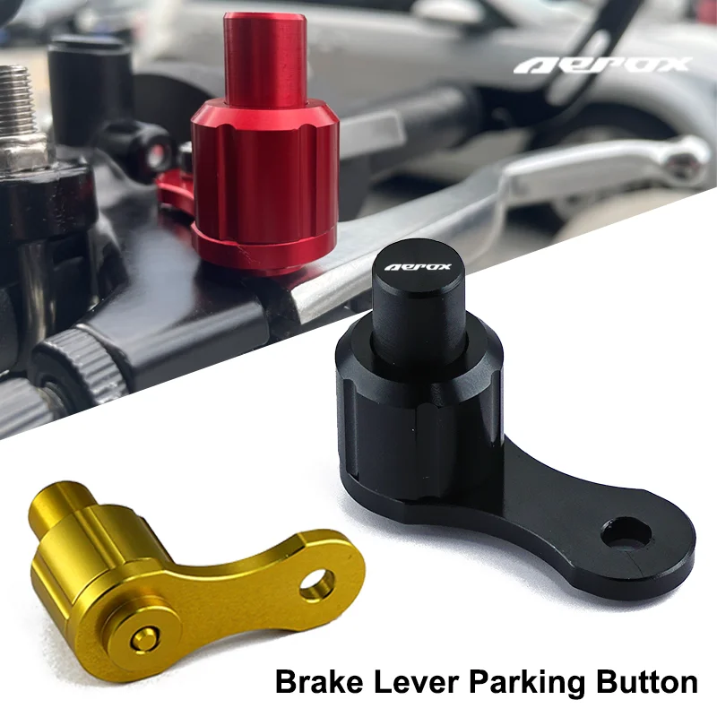 

For Yamaha AEROX155 AEROX 155 Motorcycle Accessories CNC Aluminum Brake Lever Parking Button Semi-automatic Lock Switch