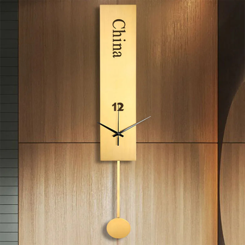 

Silent Modern Wall Clock Rectangular Nordic Simple Design Style Wall Clock Fashion Luxury Creative Art Metallica Wallclock Deco