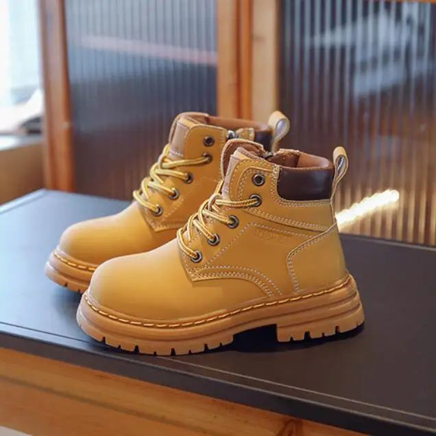 

Kids Boots Boys Sport Shoes Autumn Winter Casual Children Boots Fashion PU Leather Girls Boots Warm Boots Kids Snow Boots