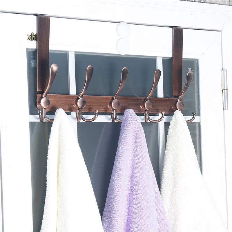 1pc chrome clothes hooks stainless steel coat rack door key holder black silver towel hanger wall hook for bathroom accessories free global shipping