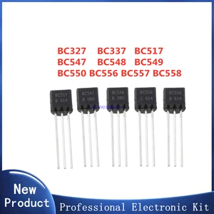 50pcs BC327 BC337 BC517 BC547 BC548 BC549 BC550 BC556 BC557 BC558 TO-92 Transistor NPN