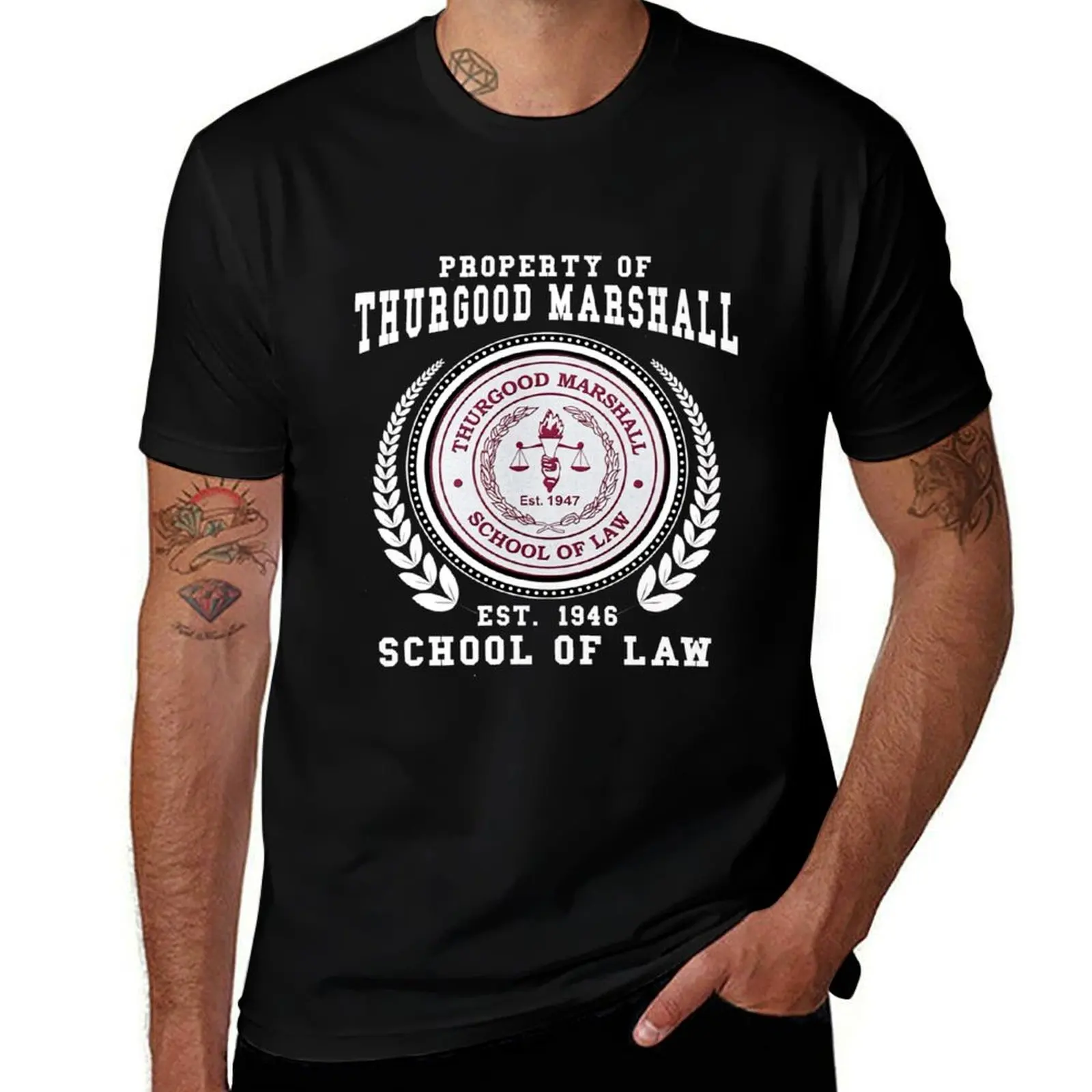 Vintage Thurgood Marshall School of Law T-Shirt Funny t-shirts shirts graphic t men