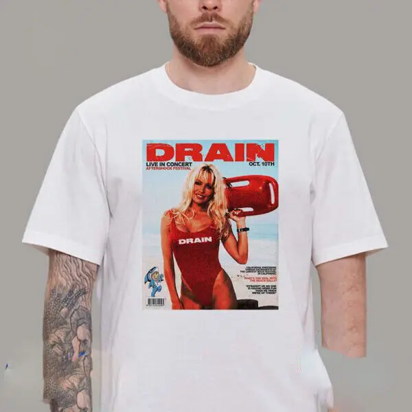 Vintage Drain Band Concert Poster Shirt - Aftershock Festival 2024 October 10Th
