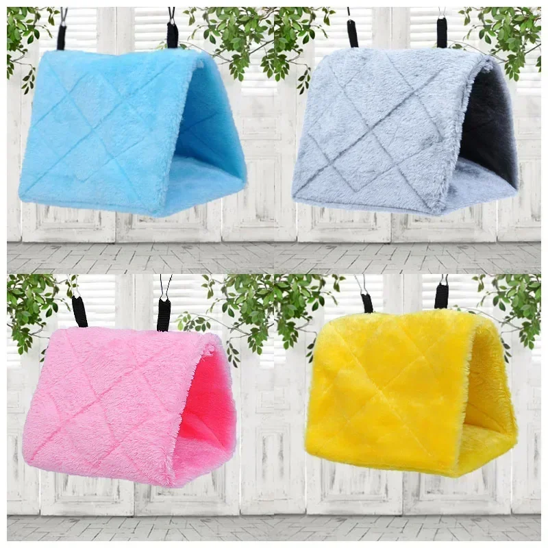 Новая птичья домик птицы попугай клетки теплый птичий фотодом подвесная кровать