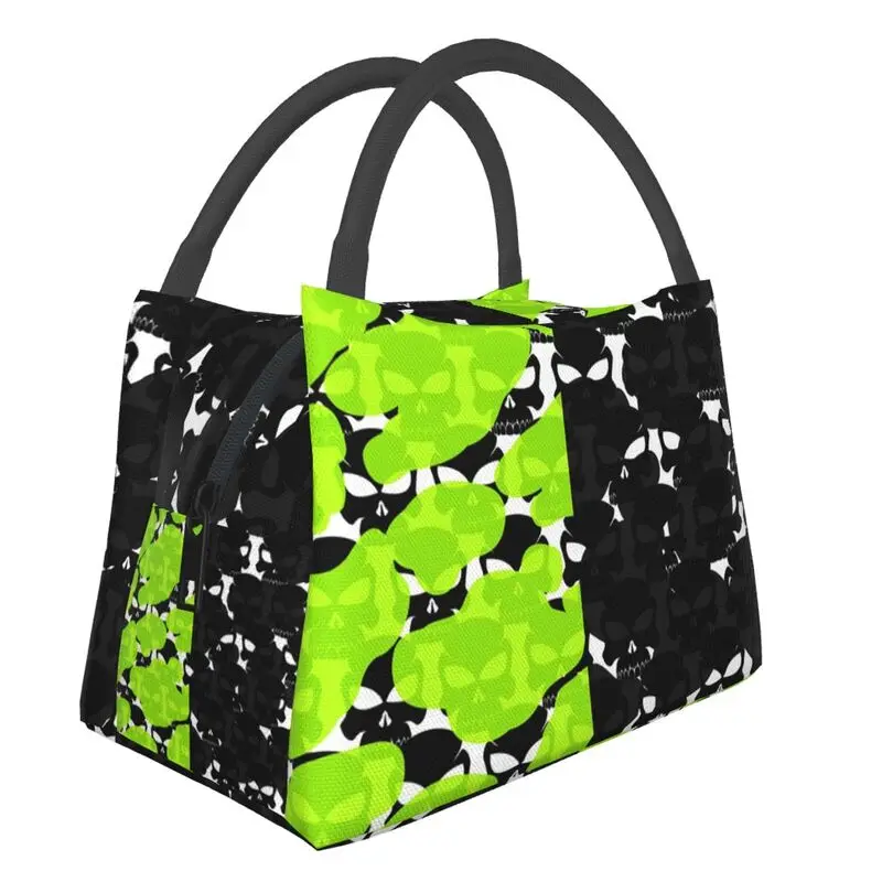 

Bape Green And Black Camo Portable Lunch Boxes for Women Multifunction Geometry Camouflage Pattern Food Insulated Lunch Bag