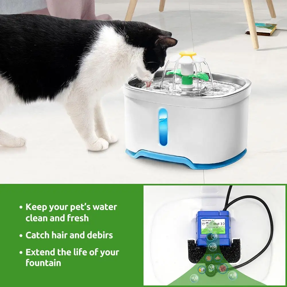 

Metermall U-shaped Sponge Filter Lightweight Foam Filter Replacement Pet Accessories For Water Fountain