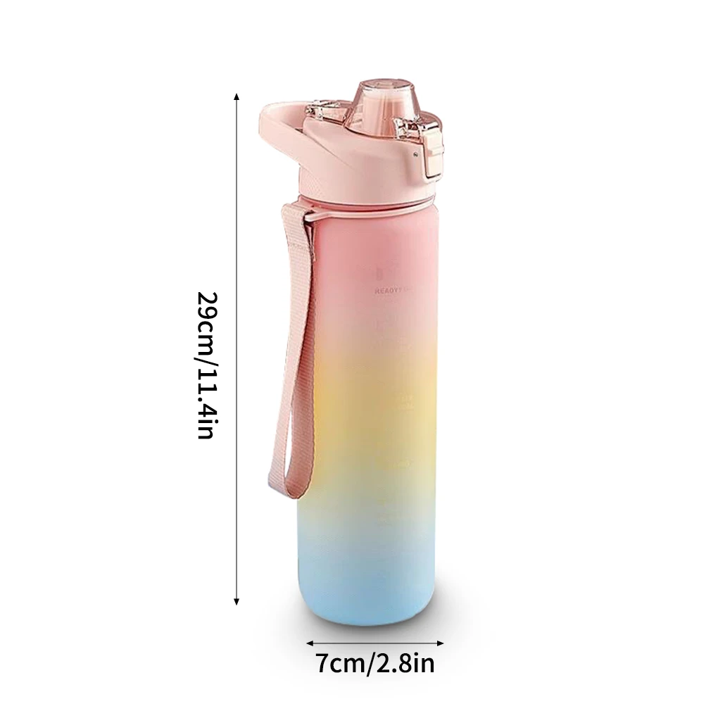 

Water Bottle 1000ml Sealing Anti-leak Drink Bottle Plastic Portable Sports Water Cup