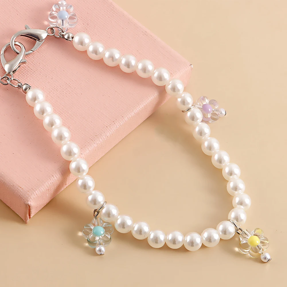 1 PCS Single Layer Pearls Heart Tennis Chain Shoe Buckles Decoration Canvas Board Shoes Accessories Creative Shoe Cute Jewelry