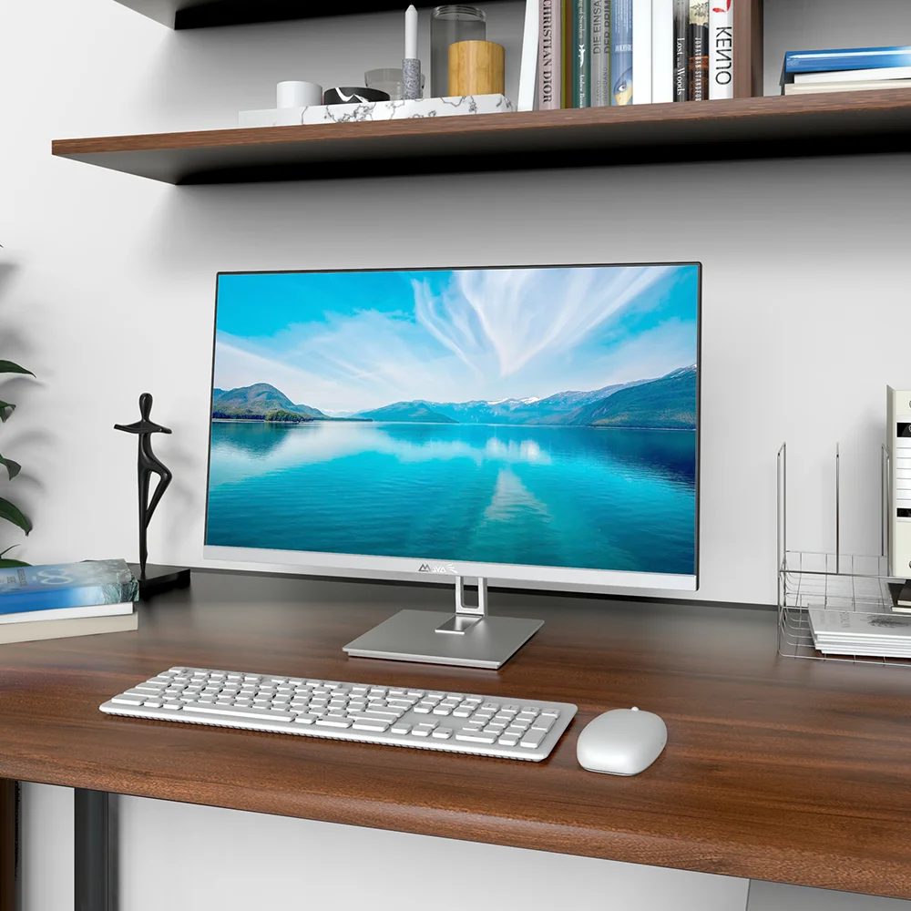 

AIO Desktop Gaming Laptop New 24" FHD display Silver Black Computer 11th Gen processors 8G DDR4 512G SSD all-in-one pc